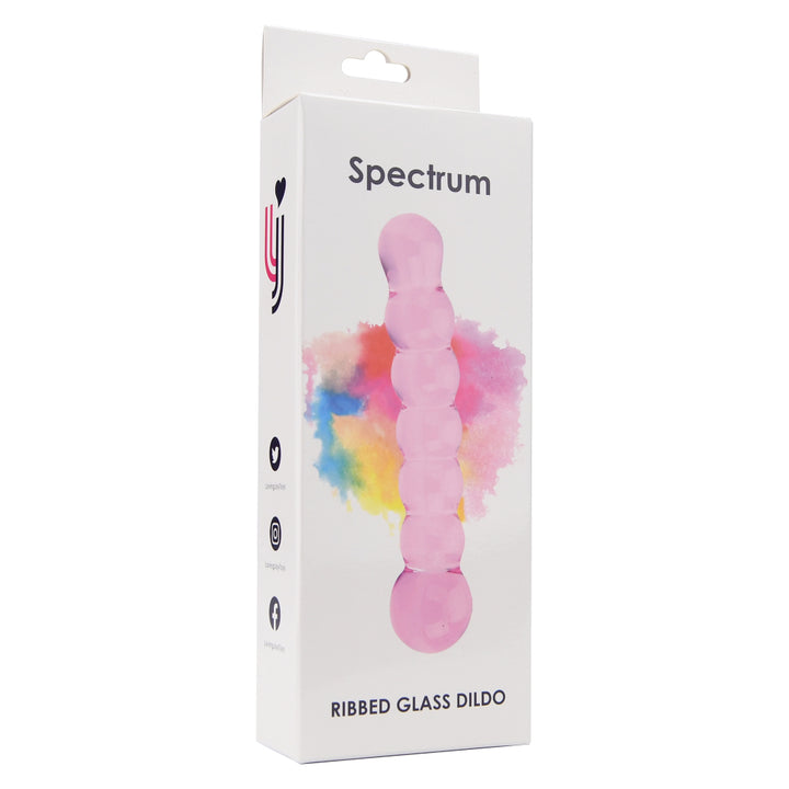 spectrum-ribbed-glass-dildo