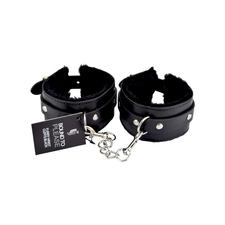 bound-to-please-furry-plush-wrist-cuffs-black