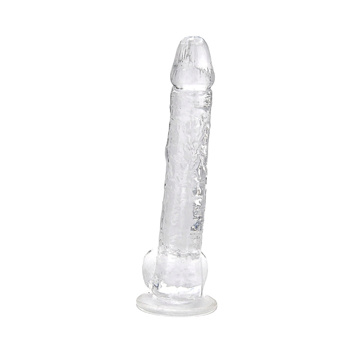 loving-joy-11-inch-dildo-with-balls-clear