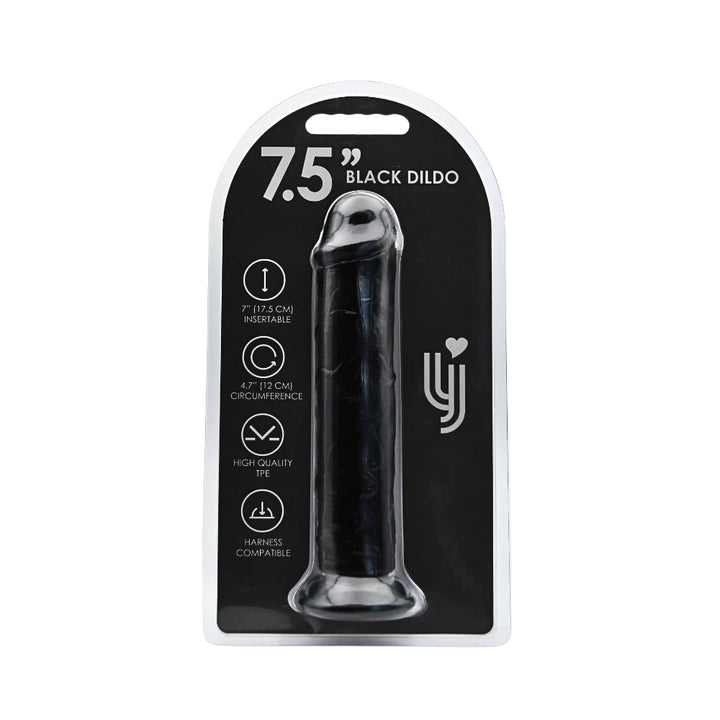 loving-joy-7-5-inch-suction-cup-dildo-black