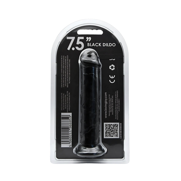 loving-joy-7-5-inch-suction-cup-dildo-black