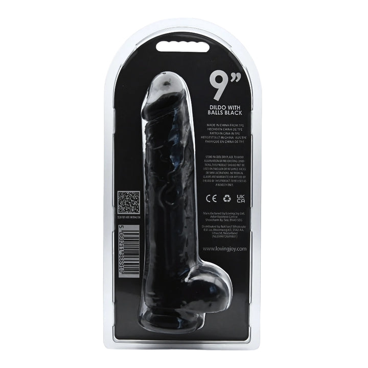 loving-joy-9-inch-dildo-with-balls-black