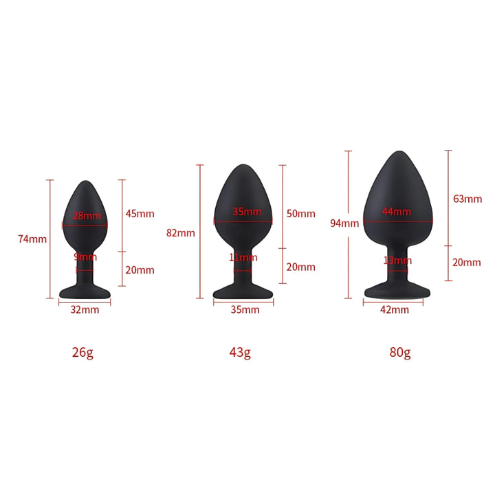 toosh-silicone-butt-plug-black-set-of-3-clear-stone