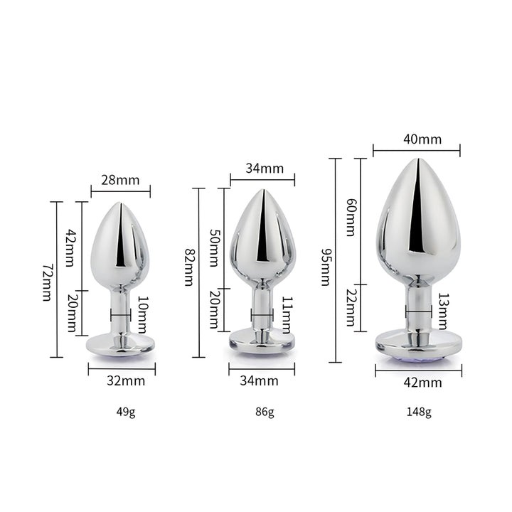 toosh-metal-butt-plug-silver-set-of-3-clear-stone