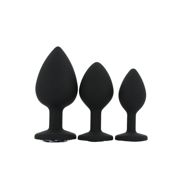 toosh-silicone-butt-plug-black-set-of-3-clear-stone
